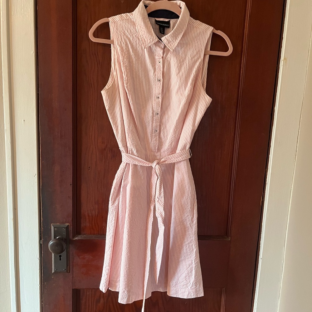 Cynthia Rowley Sleeveless Pink Striped Dress